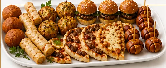 Finger Food Menu dishes served on a private yacht in Istanbul