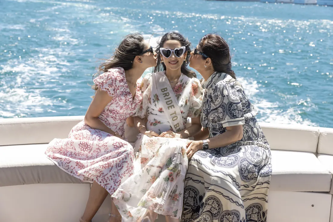 Friends with the bride