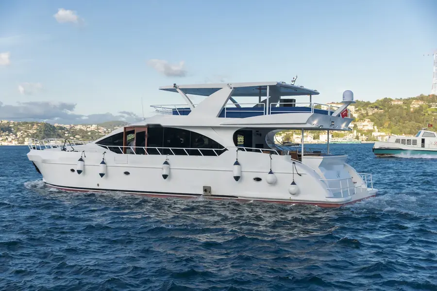 The White Istanbul motor yacht on the Bosphorus