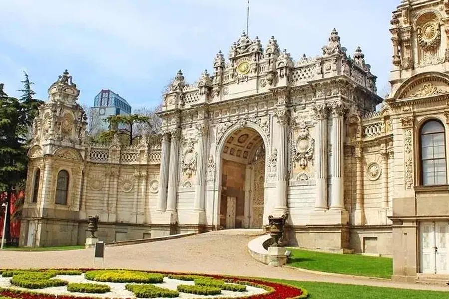The imperial gate of Dolmabahçe Palace