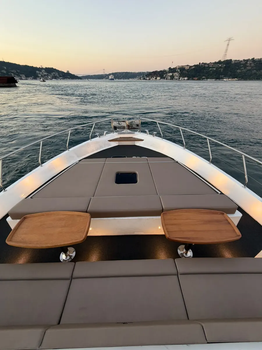 Sun deck on the bow of Sea Fairy