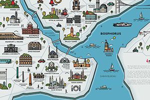 Istanbul Tourist Attraction Maps
