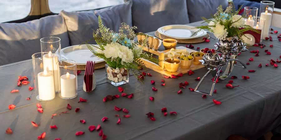 Wedding Anniversary on the Yacht