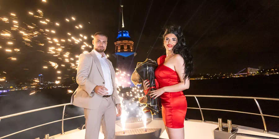 Romantic Marriage Proposal on Private Yacht