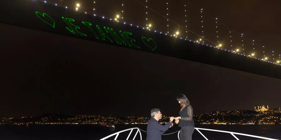 Romantic Marriage Proposal on Private Yacht