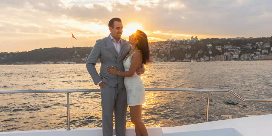 Wedding Anniversary on the Yacht